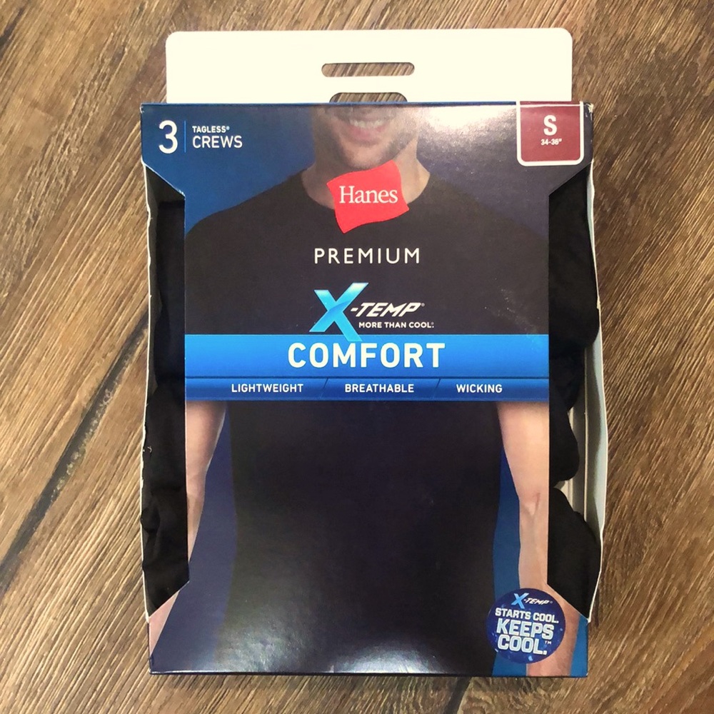 NWT 3 Black X-temp shirts